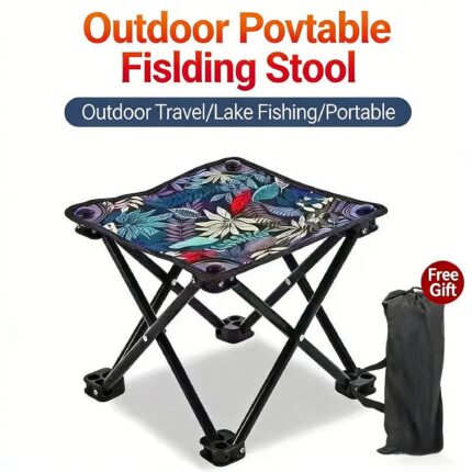 Outdoor portable folding stool 01