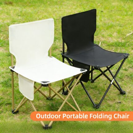 Portable folding chair for outdoor camping