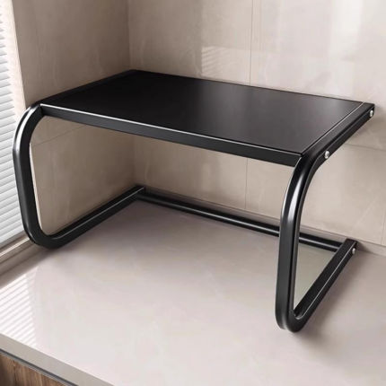 Loker, ketuhar gelombang mikro, ketuhar, rak penyimpanan pelbagai fungsi untuk meja dapur rumah.