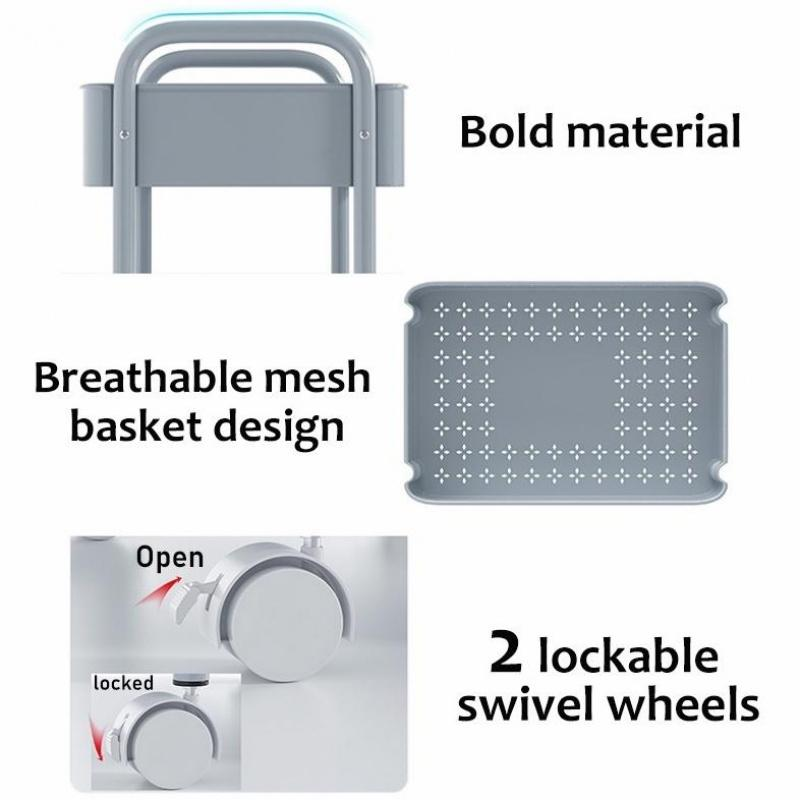 Pemasang mainan mudah dipasang dengan roda mudah dipasang untuk rak penyimpanan kereta pejabat dengan roda kereta roda perabot pejabat rak sampu - Image 4